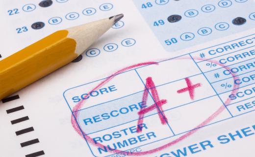 Performance on standard tests can be expressed by percentile rank.