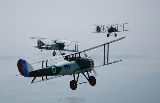 The first widespread use of military aircraft occurred during World War I.