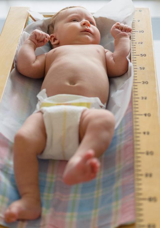 Babies are ranked by percentile for height and weight based on how they compare to others of the same age.