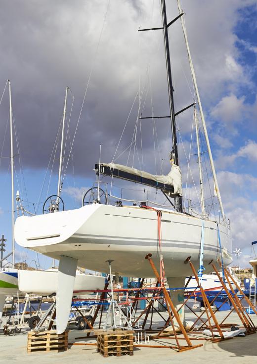 The hulls of small to medium sized boats are routinely made of fiberglass.