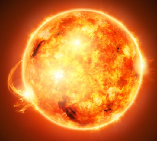 The heliosphere is created by the sun's solar wind.