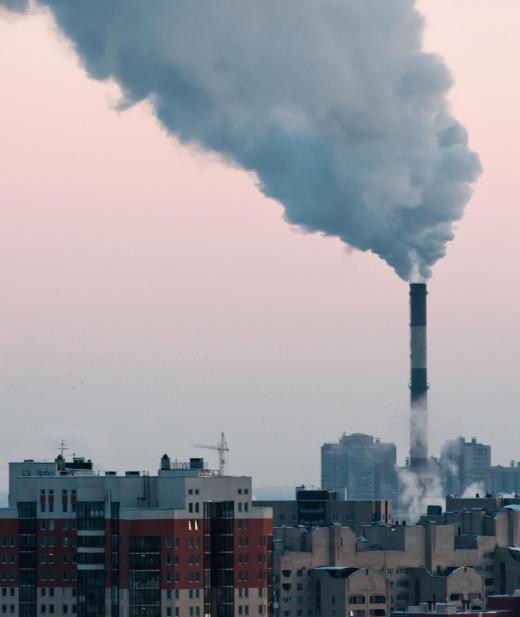 Environmental engineers work on preventive measures to limit the effects of air pollution.