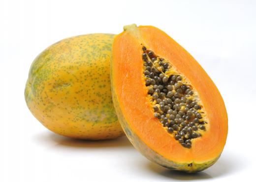 The meat tenderizer papain is extracted from papaya.