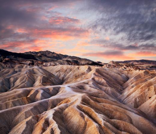 Sand dunes are a constantly shifting component of geomorphology.