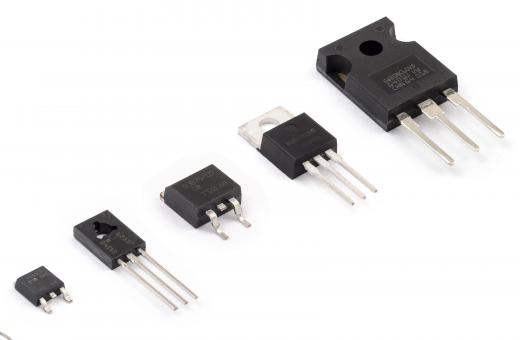 Transistors pair P-type and N-type semiconductors in configurations that best meet the needs of the device.