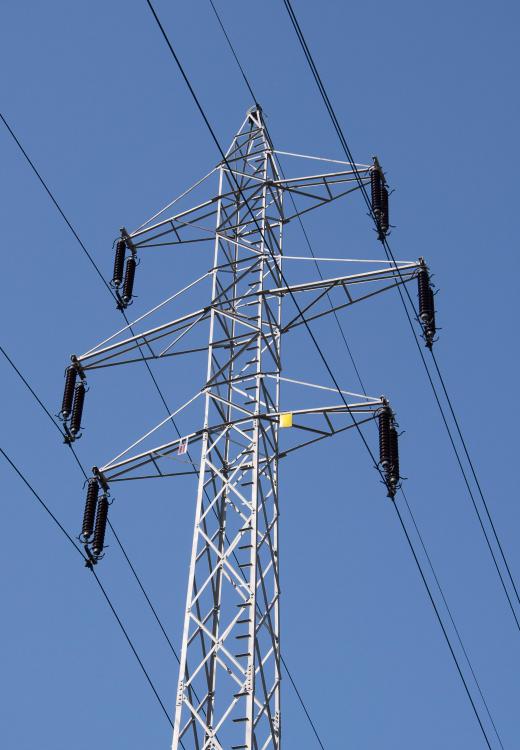 Electrical lines and transformer.