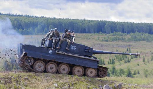 Periscopes can be fixed into a housing on a tank or submarine.