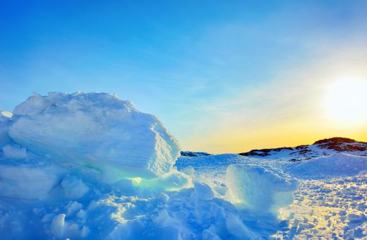 Ice covering Greenland indicates that the world is in the middle of an Ice Age.