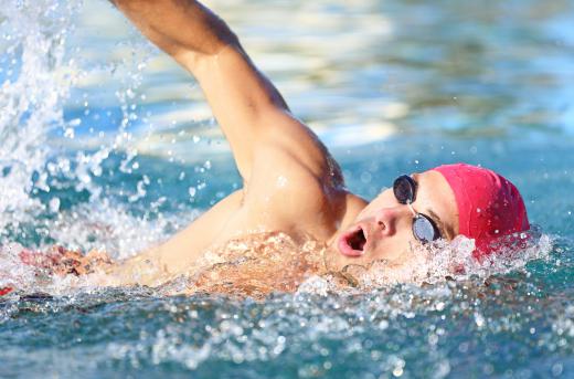 A swimmer moving through water is an example of kinetic friction.