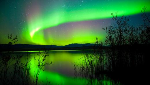 Solar wind creates the Northern Lights.