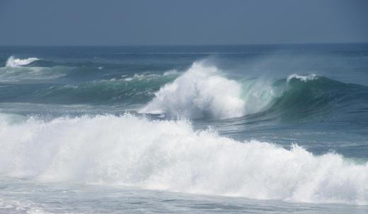 Waves can be used as a source of renewable energy.