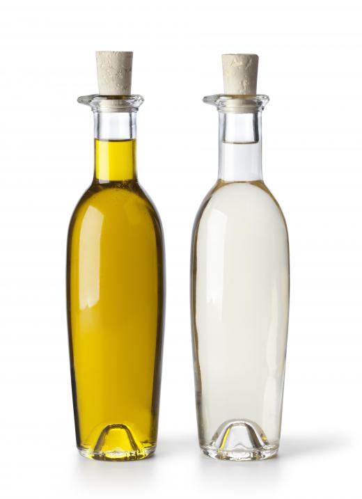 Lipids like olive oil are nonpolar, so oil doesn't mix with vinegar, which is mostly water.