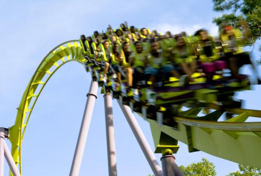 Many roller coasters employ the use of magnets.