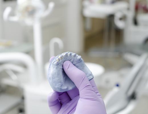 A forensic dentist may use dental impressions to cast molds based on bite marks.