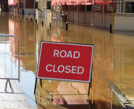 Pre-planned escape routes can be used to navigate around areas that have been hit by flash flooding.