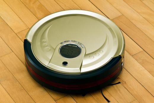 A robotic floor cleaner.