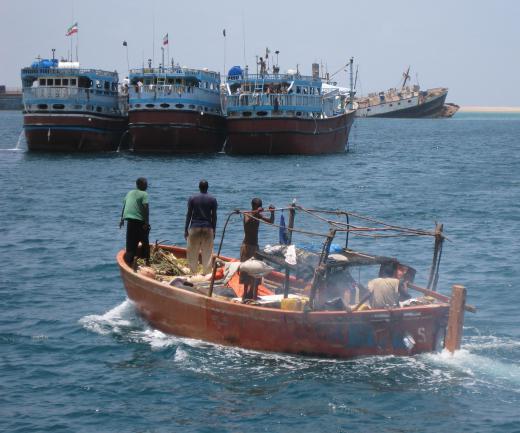 Acoustic weapons are sometimes used by ships as a defense or deterrent against pirates.