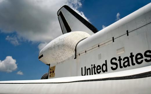 The rocket engines that were used to maneuver the Space Shuttle when it was in orbit were located to the sides of its vertical stabilizer.