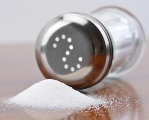 Talc is sometimes added to table salt to prevent caking.