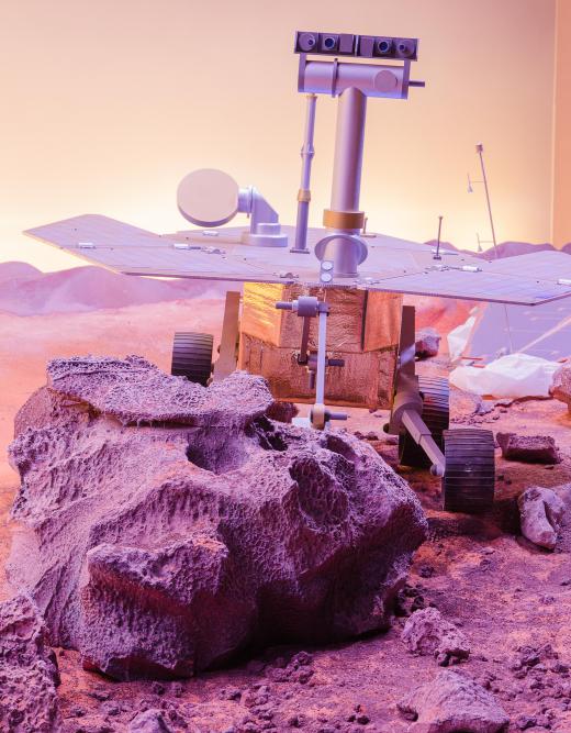 The Spirit and Opportunity Mars rovers were powered by solar cells.