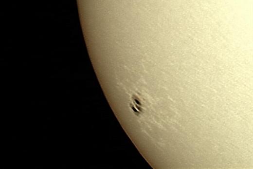 Sunspots are places in the sun's atmosphere that are much cooler.