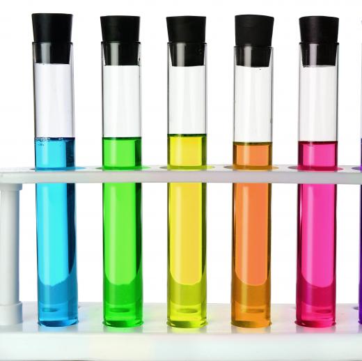 In one method of protein concentration determination, a colored dye that binds to protein is added to a protein solution.