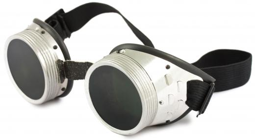 Welding glasses can be used to safely view a solar eclipse.