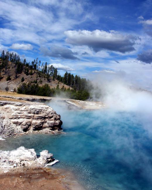 Hot springs occur when geothermal water reservoirs are open to the Earth's surface.